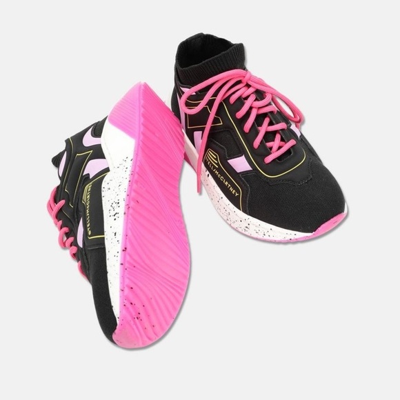 Stella Mccartney Big Kids/Girl GS Colorblock Trainers Shoes/Sneakers Size EU 35 - Picture 3 of 17